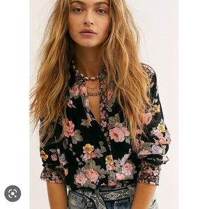 Free People Hold On To Me Printed Top NWT